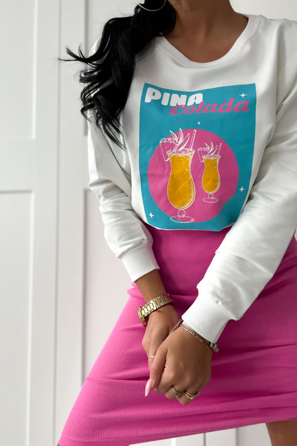 Bluza oversize z nadrukiem Pina Colada 2