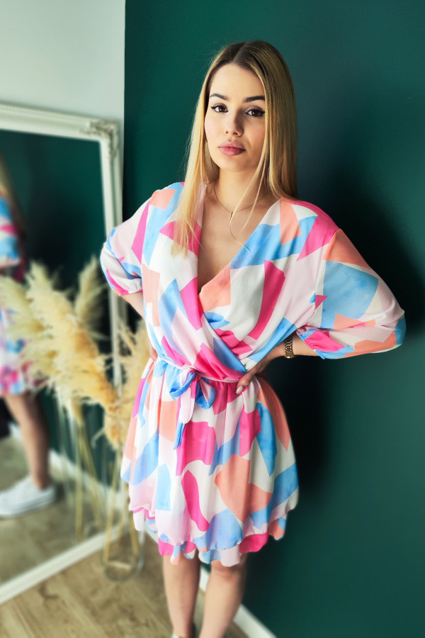 Sukienka w pastelowe wzory Bella