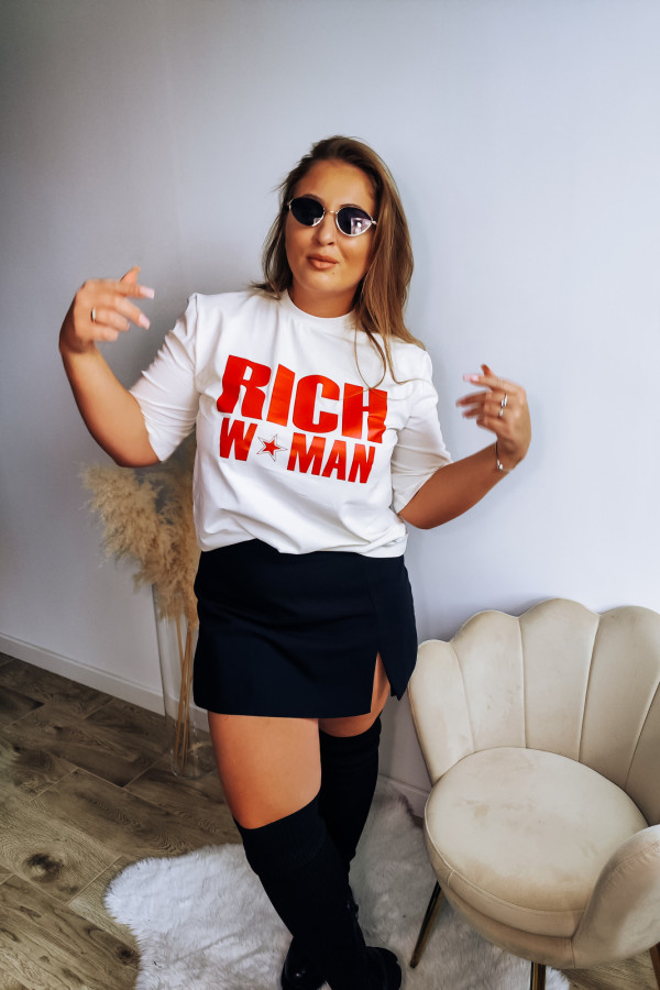 Oversize t-shirt ecru RICH WOMAN 3