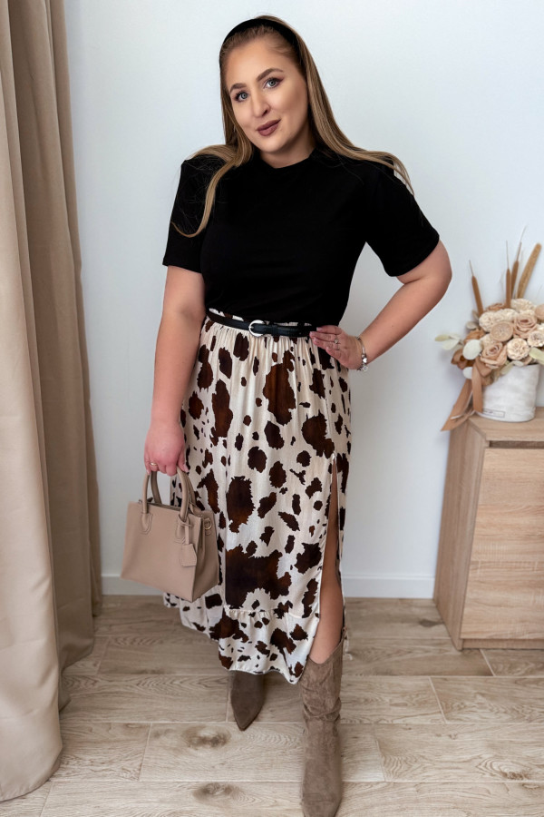 Koszulka bawełniana krótka z poduszkami na ramionach Fashion - czarna 8