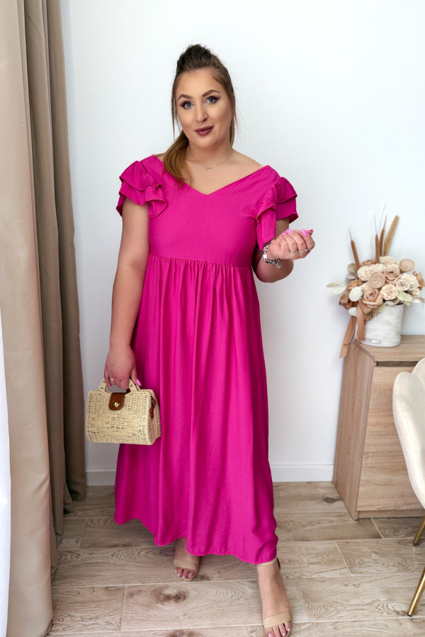 Sukienka z okrytymi plecami Amira - fuksja 6