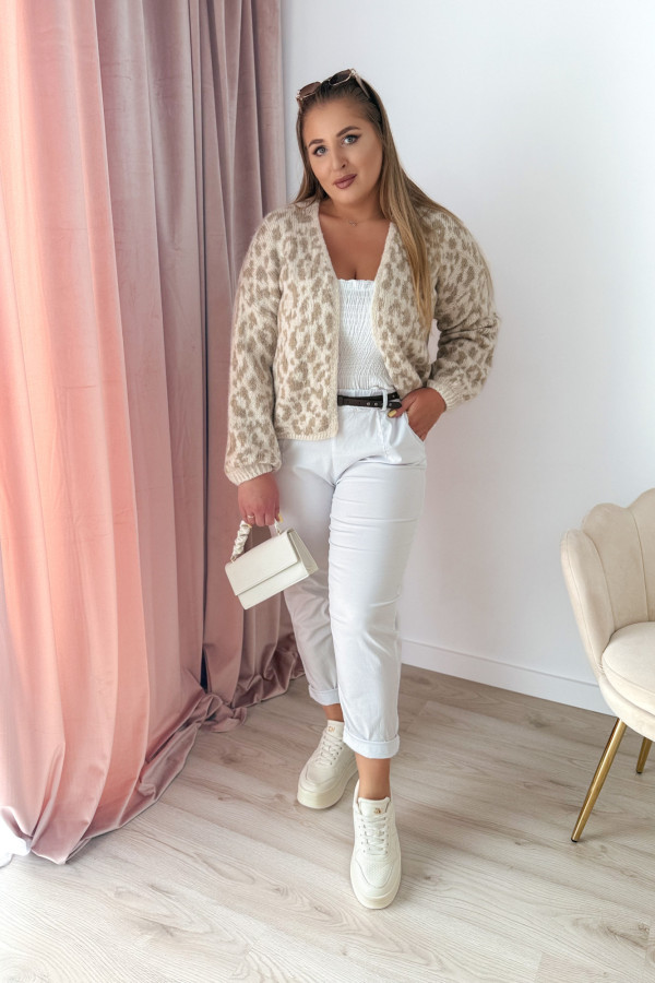 Spodnie mom-fit Maya - białe 5