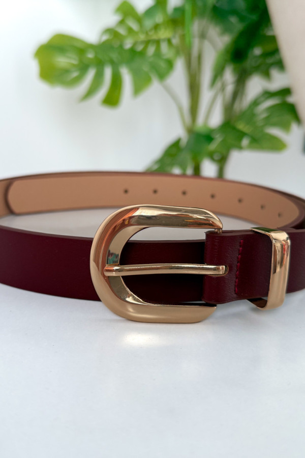 Pasek regulowany Briony - bordo 1
