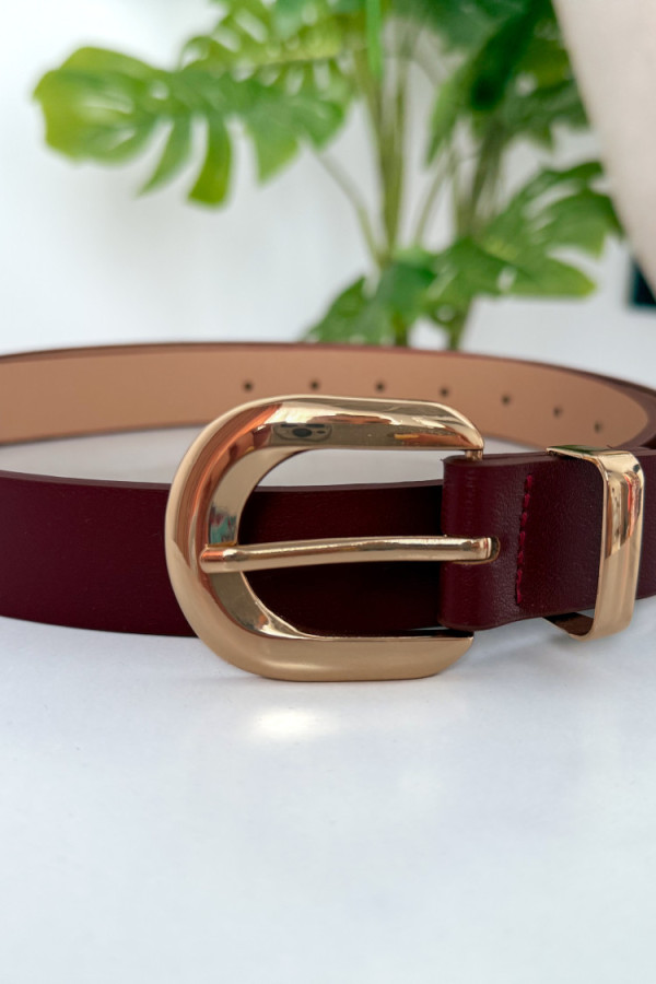 Pasek regulowany Briony - bordo 2