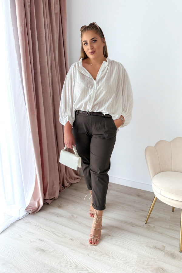 Spodnie mom-fit Maya - czekolada 3