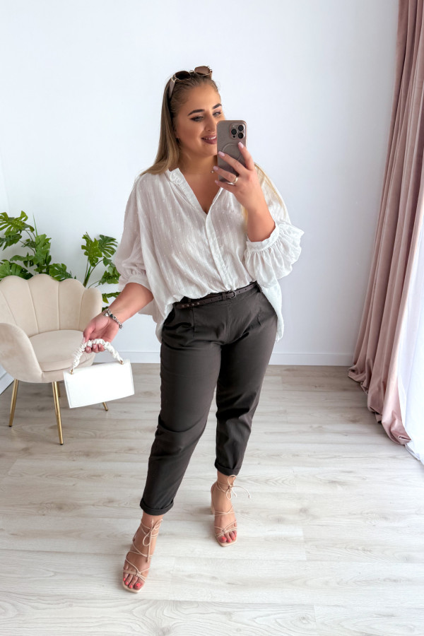 Spodnie mom-fit Maya - czekolada 4