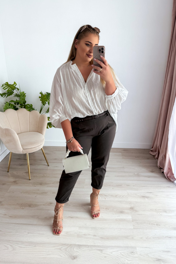 Spodnie mom-fit Maya - czekolada 6