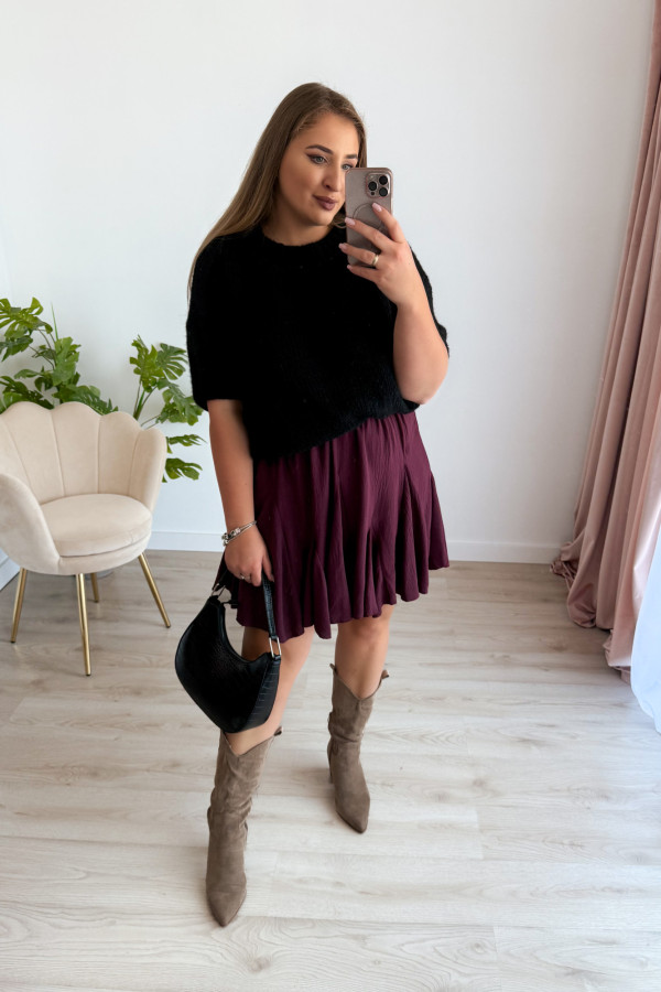Sweter oversize Seline - czarny 1