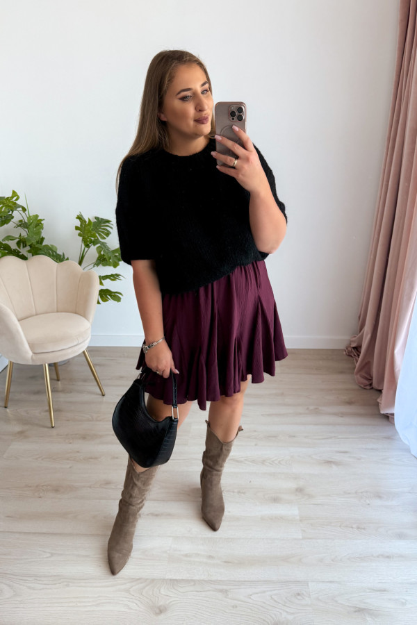Sweter oversize Seline - czarny 3