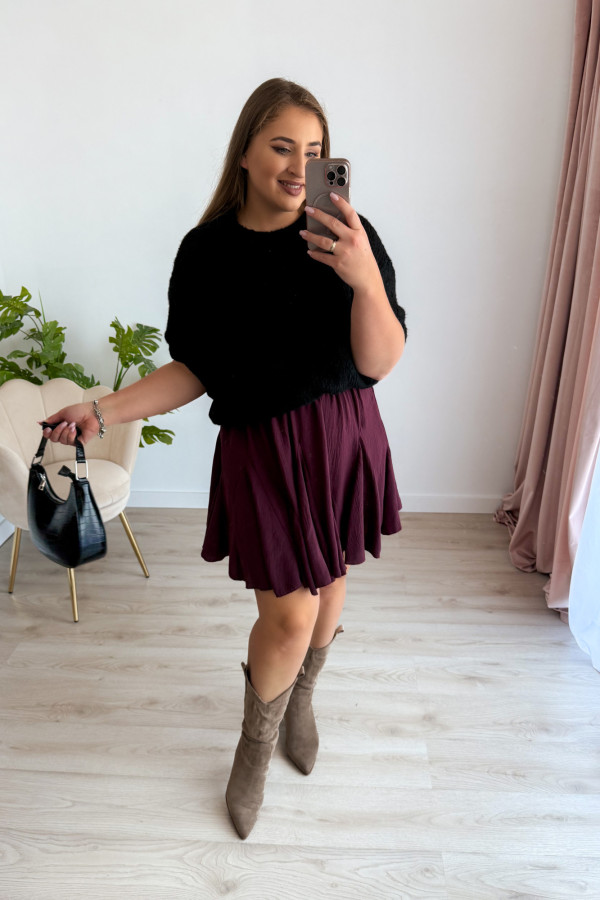Sweter oversize Seline - czarny 4