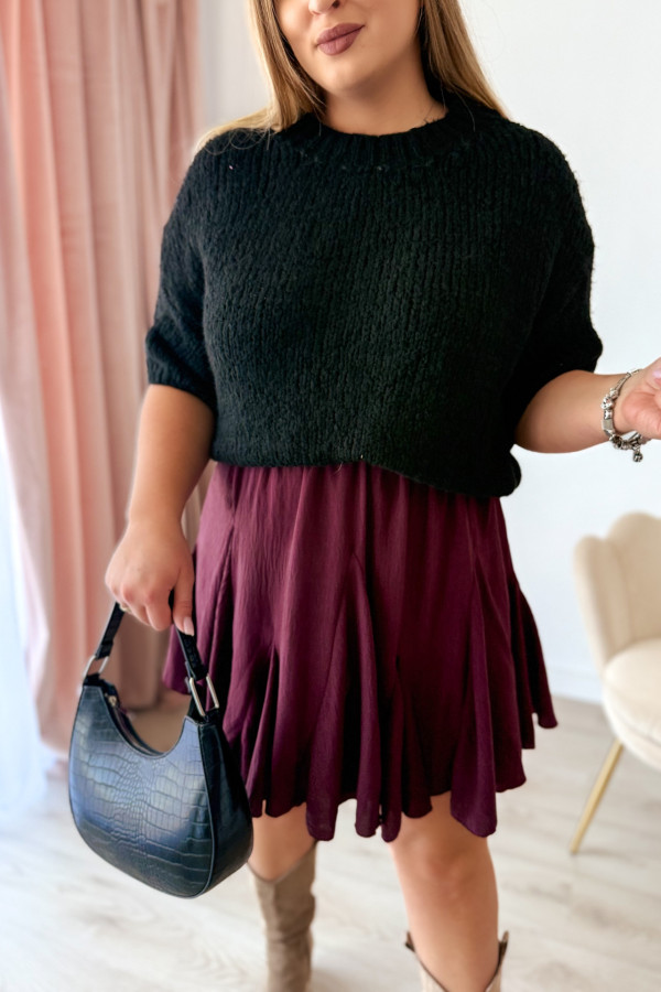 Sweter oversize Seline - czarny 7