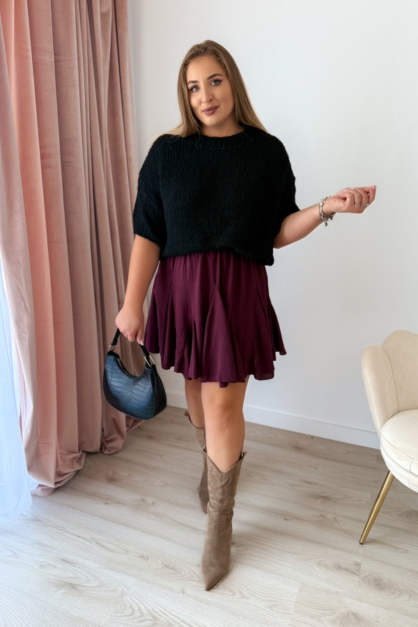 Sweter oversize Seline - czarny 8