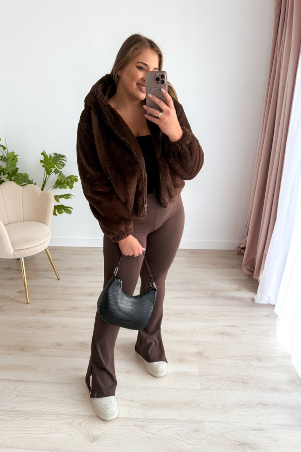 Kurtka misiek na zasuwak Bunny - czekolada 4