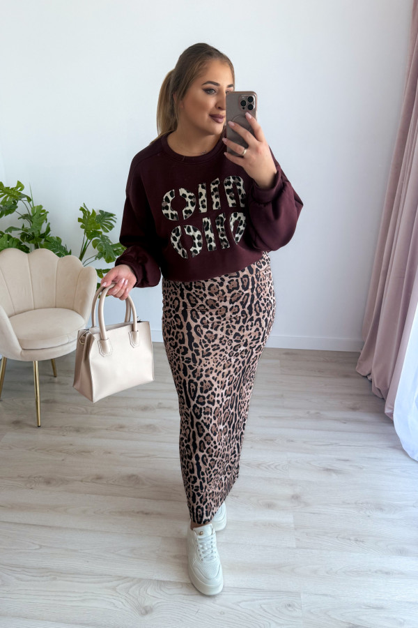 Spódnica maxi w panterkę Vogue 2