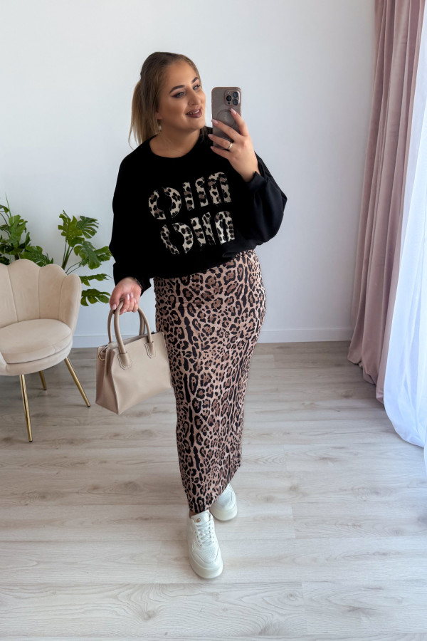 Spódnica maxi w panterkę Vogue 3