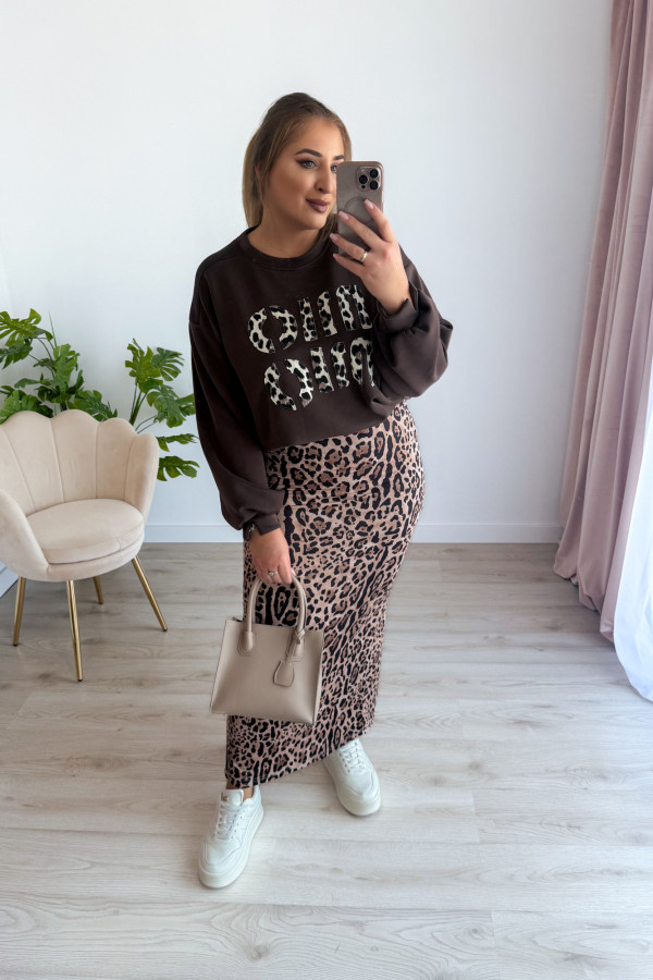Spódnica maxi w panterkę Vogue 6