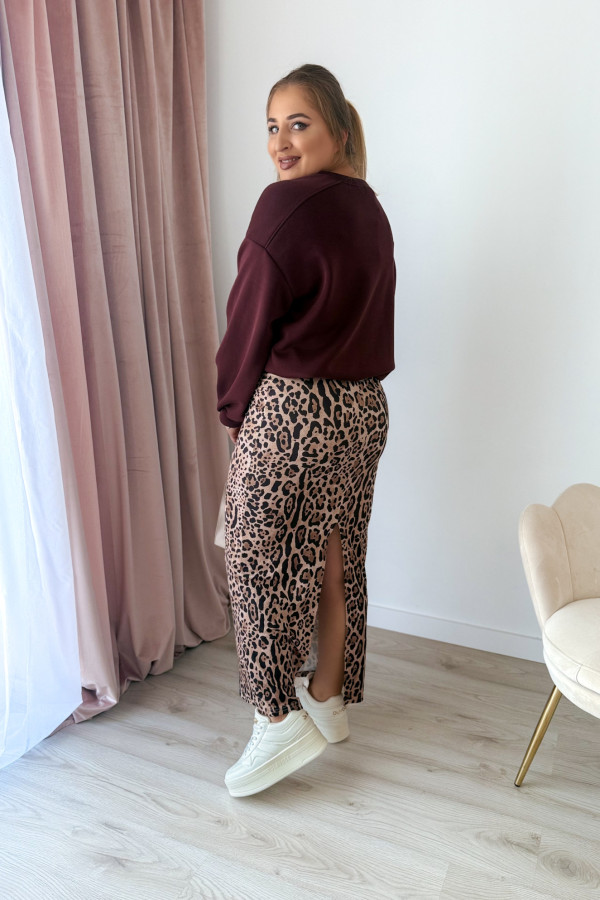 Spódnica maxi w panterkę Vogue 10