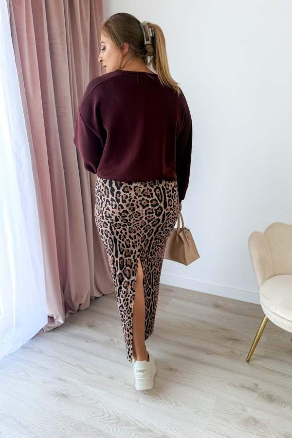 Spódnica maxi w panterkę Vogue 12