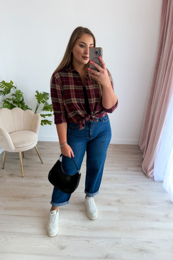 Spodnie jeansowe balloon Message - ciemny jeans 1