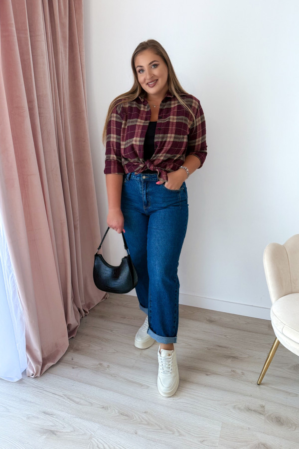 Spodnie jeansowe balloon Message - ciemny jeans 2