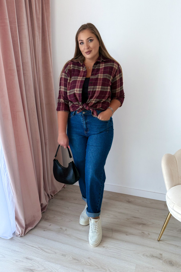 Spodnie jeansowe balloon Message - ciemny jeans 6