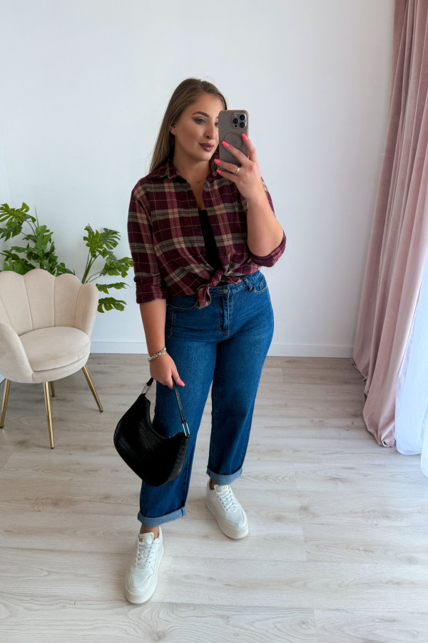 Spodnie jeansowe balloon Message - ciemny jeans 7