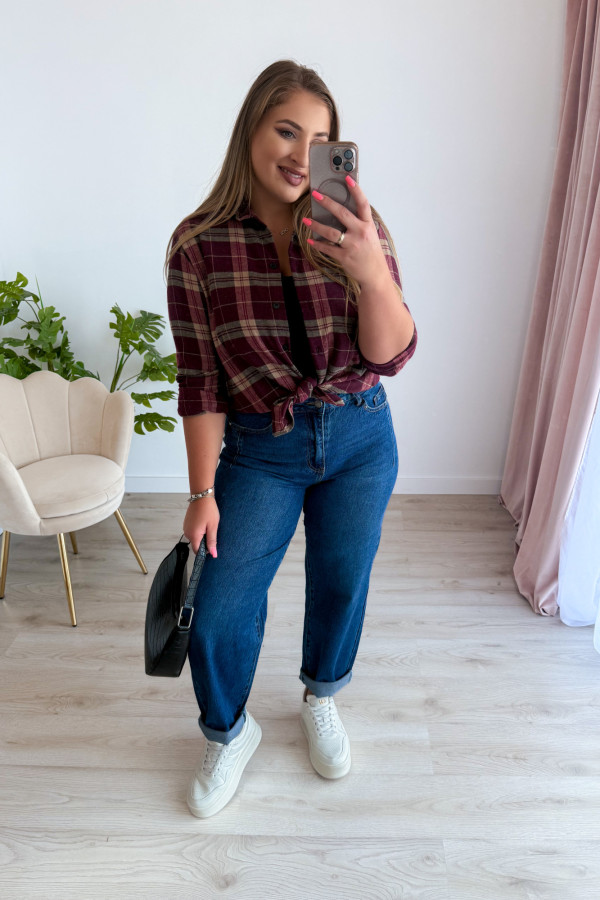 Spodnie jeansowe balloon Message - ciemny jeans 8