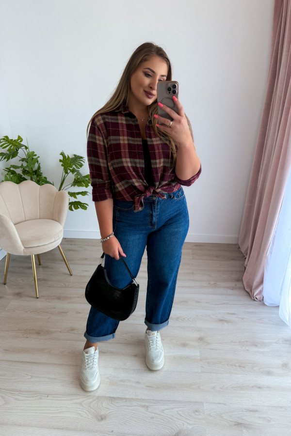 Spodnie jeansowe balloon Message - ciemny jeans 9