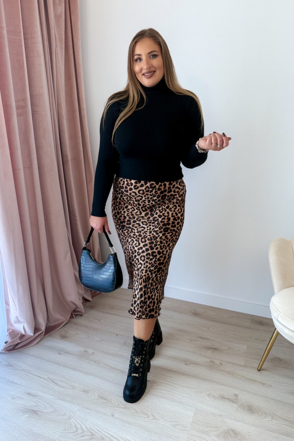 Dopasowany gładki golf Melinda - czarny 14