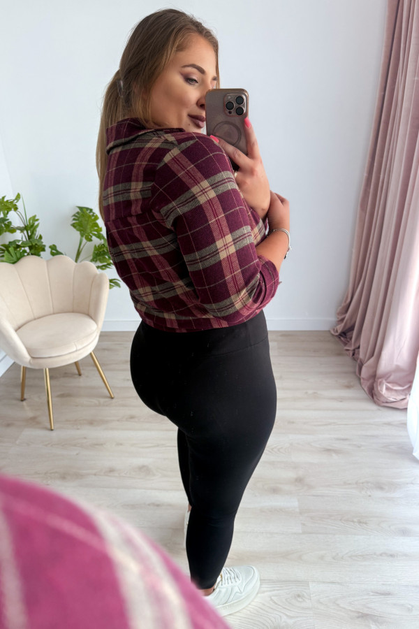 Legginsy czarne gładkie z wysokim stanem Fergie 4