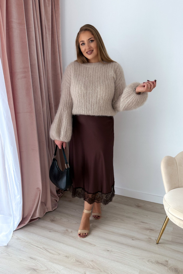 Sweter 81% kid moher Willow - beż 4