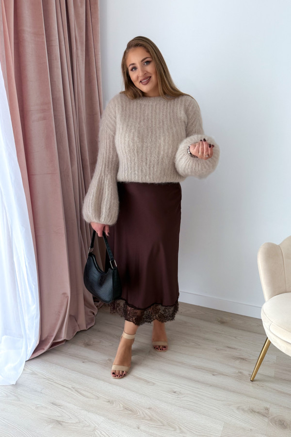Sweter 81% kid moher Willow - beż 7