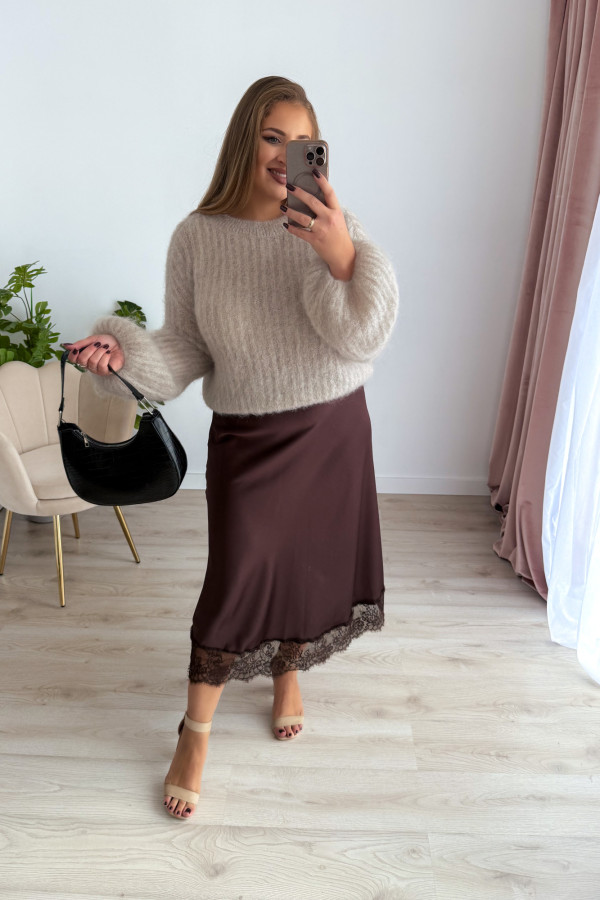 Sweter 81% kid moher Willow - beż 10