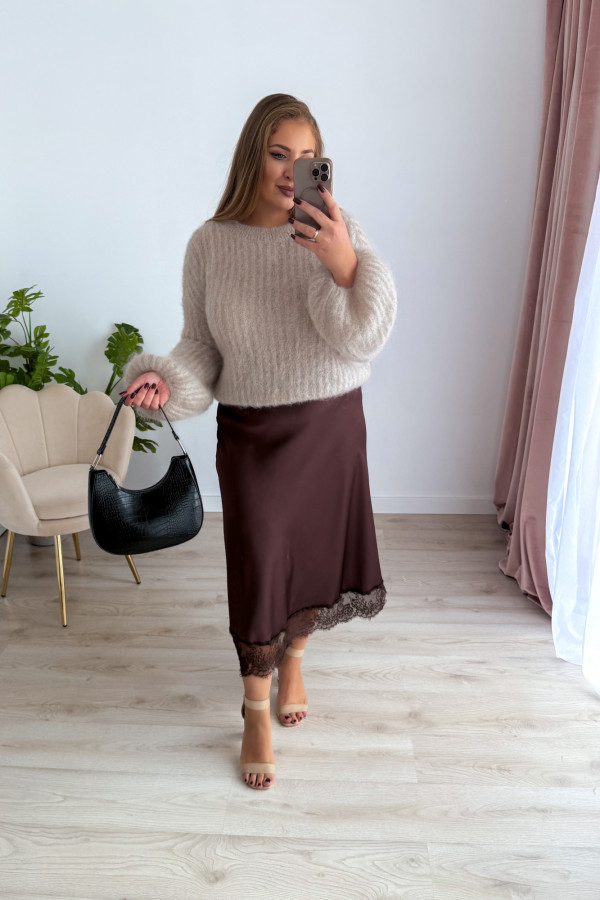 Sweter 81% kid moher Willow - beż 12