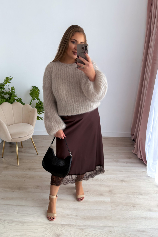 Sweter 81% kid moher Willow - beż 13