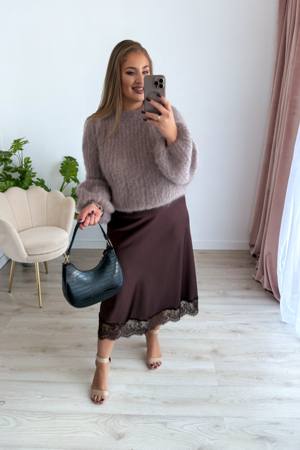 Sweter 81% kid moher Willow - fango 17